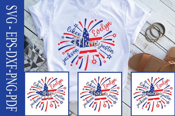 Download Personalized 4th of July Grandma SVG PNG - Svg Collection