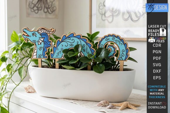 Download Decorative Plant Stakes Laser Cut | CNC - Decor Collection
