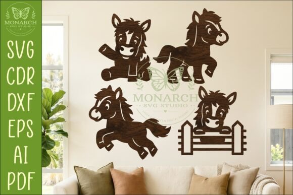 Download Cute Horse Silhouettes SVG Farm Animal 1 - Svg Collection