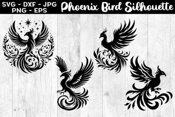 Download Phoenix Bird Silhouettes SVG EPS PNG - Svg Collection