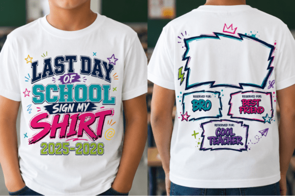 Download Boys Last Day of School Autograph PNG - Premium Bundle