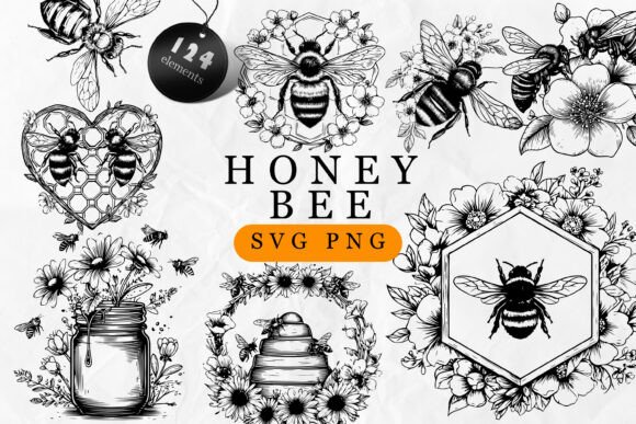 Download Honeycomb Bee SVG Bundle for Laser - Svg Collection