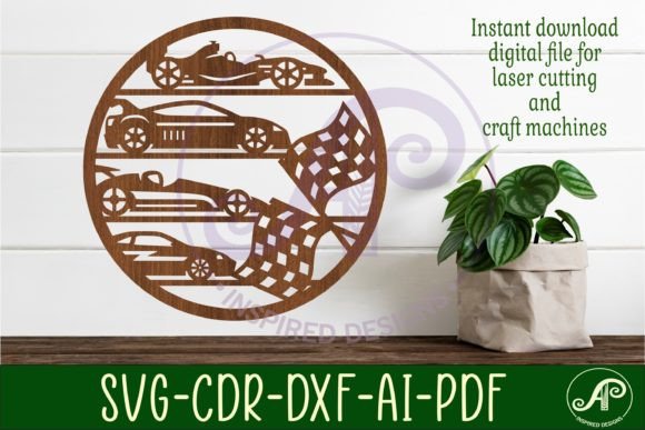 Download Race Car Wall Art Sign, SVG File. Vector - Svg Collection