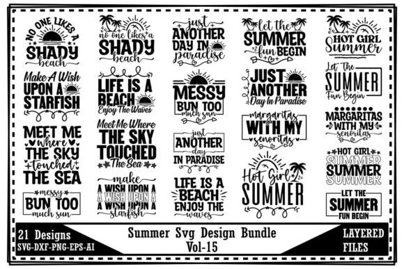 Download Summer Svg Design Bundle Vol-15 - Svg Collection
