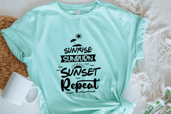 Download Sunrise Sunburn Sunset Repeat Svg - Svg Collection