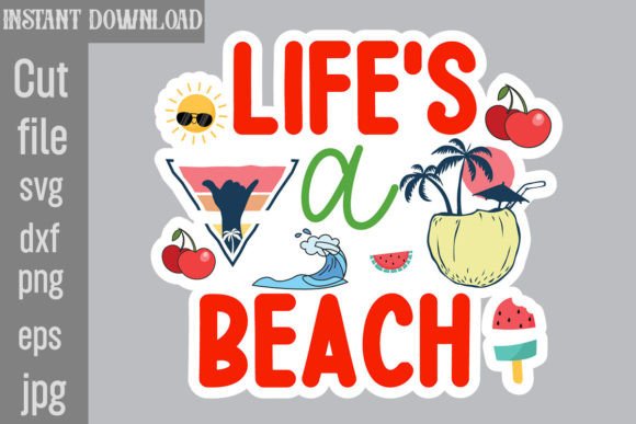 Download Life's a Beach SVG Cut File - Svg Collection